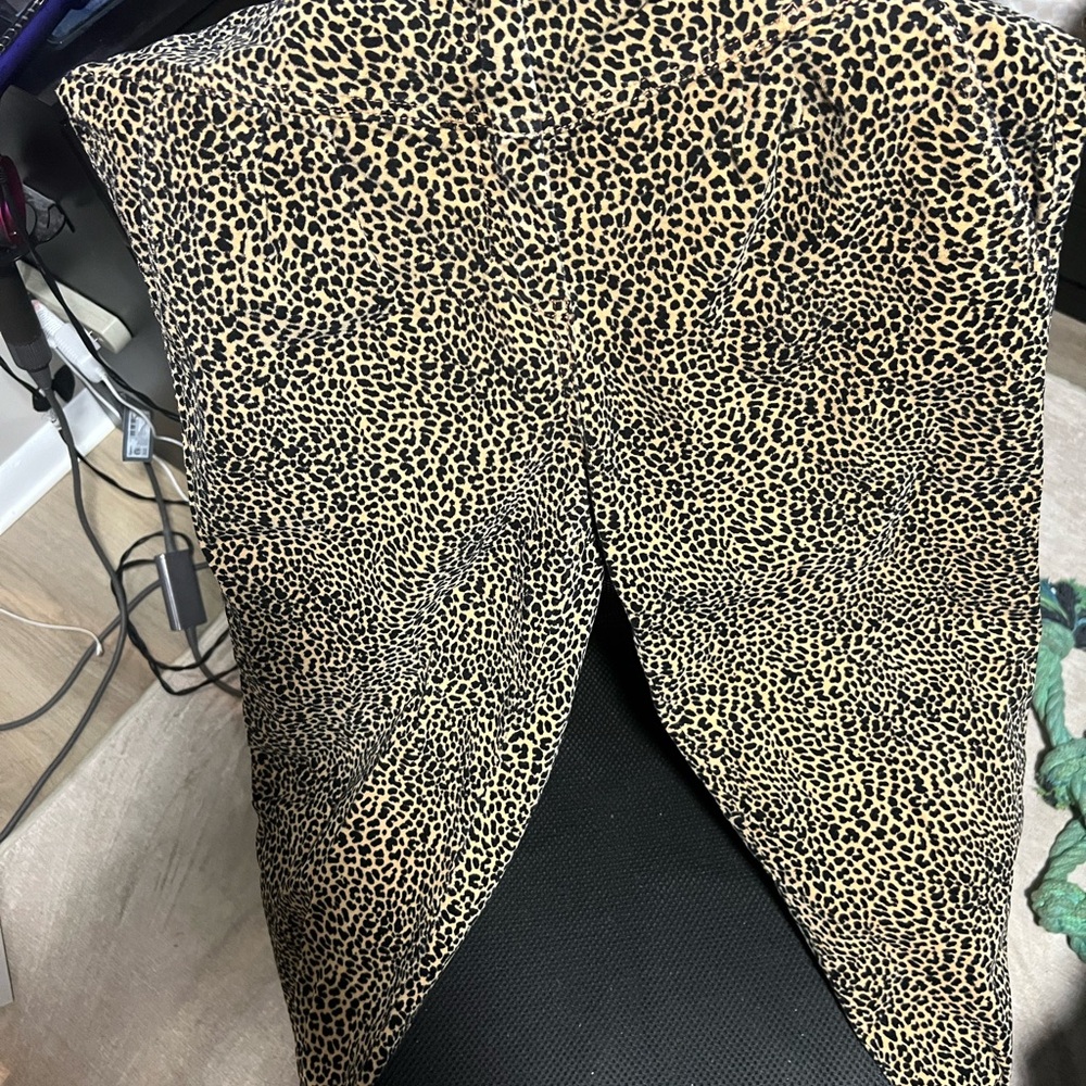 Anthropologie Animal Print Trousers Med Pet